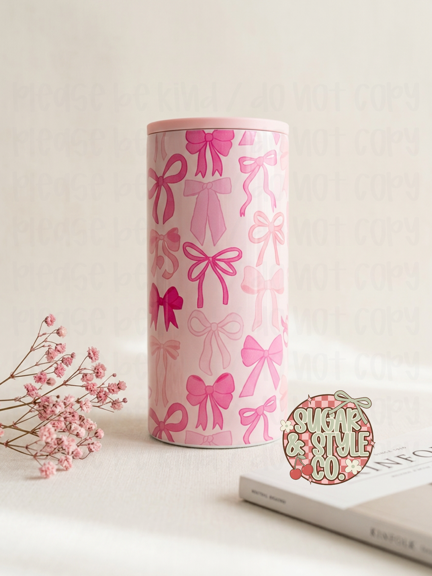 Slim Can Cooler Tumbler I Insulated Stainless Steel Can Holder in Trendy Designs