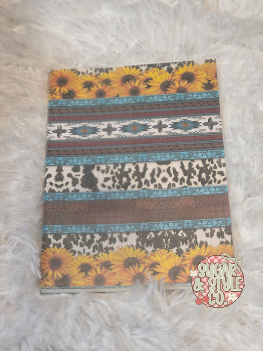 Western Pocket Journal-Lined Notebook with Side Pocket I 70 Pages