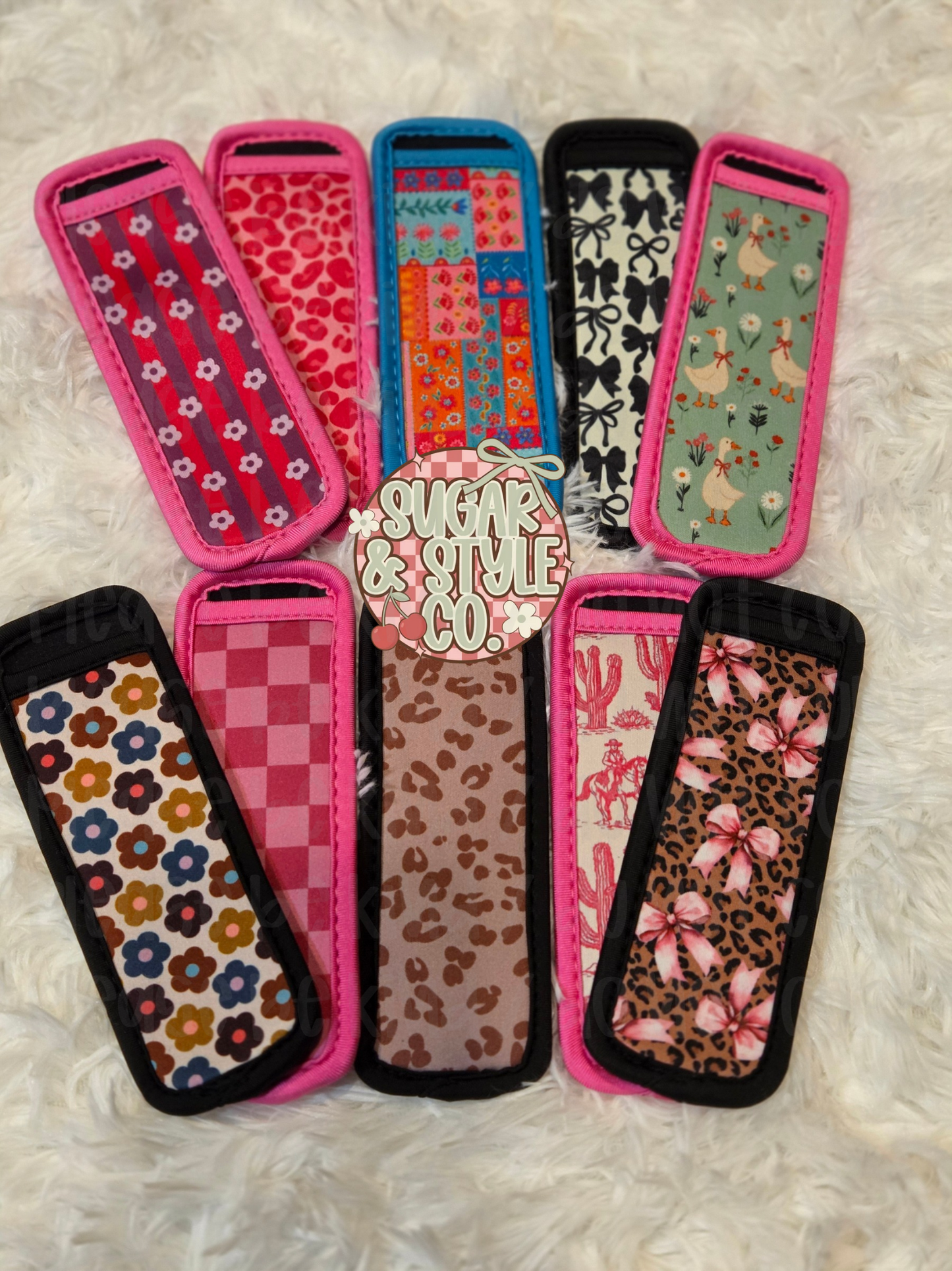 Reusable Popsicle Holders I Fun Kids Ice Pop Sleeves I Colorful Boutique Designs