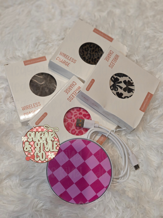 Limited Edition Qi Wireless Charging Pad I 15W Fast Wireless Charger I Exclusive Boutique Designs