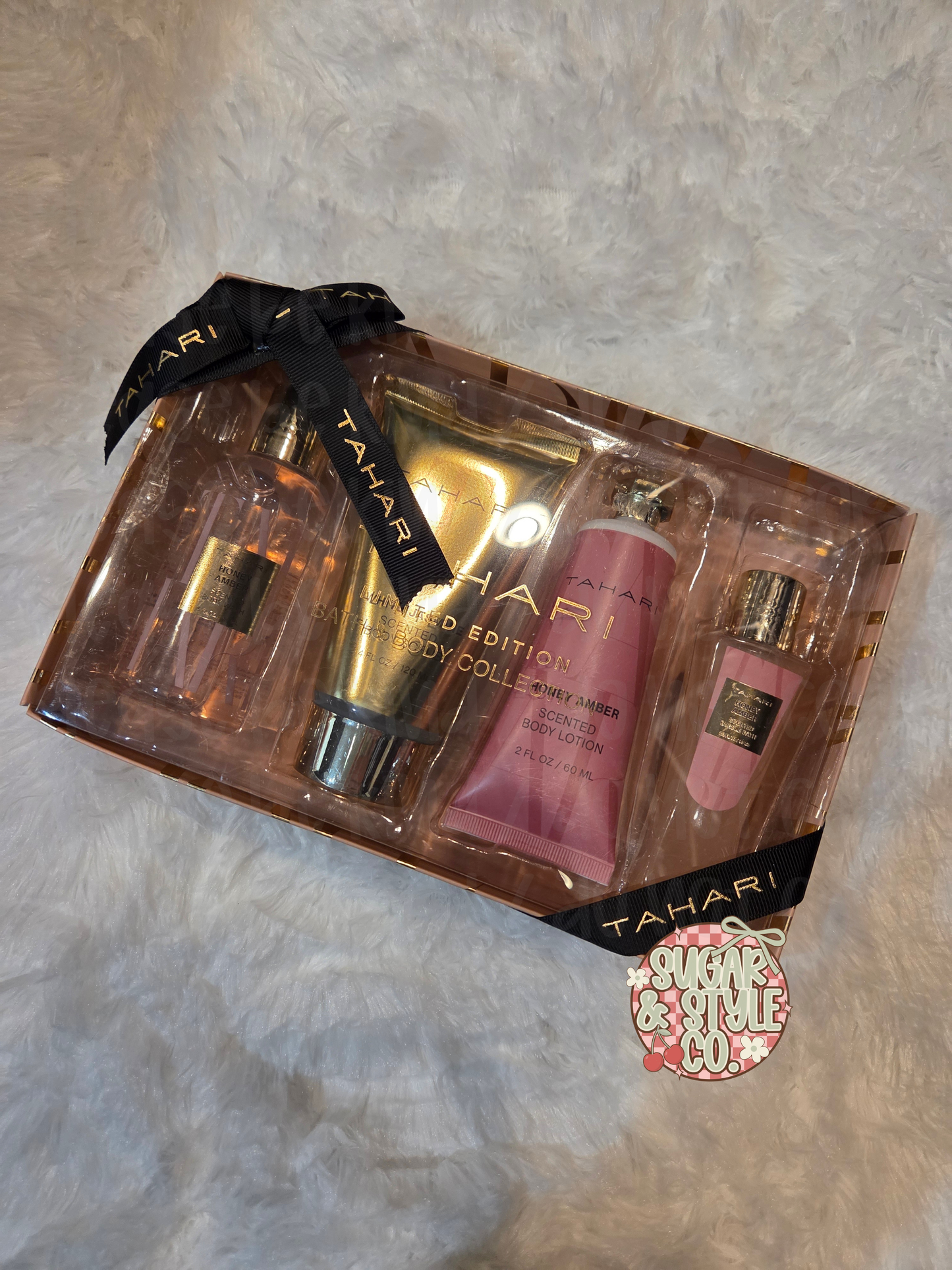 Honey Amber Self-Care Gift Set I 4-Piece Bath and Body Collection (Clearance-Last One Available)