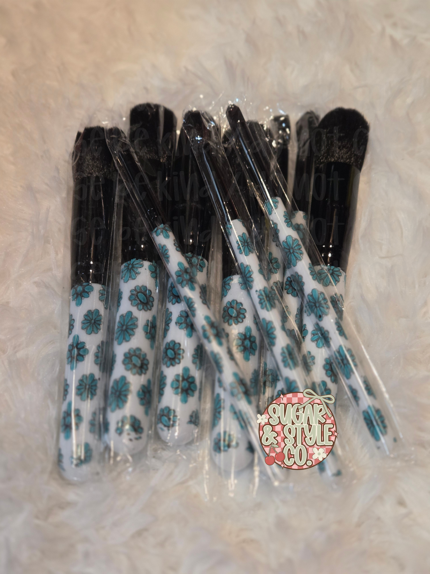 10-Piece Western Makeup Brush Set I Vibrant Designer Collection
