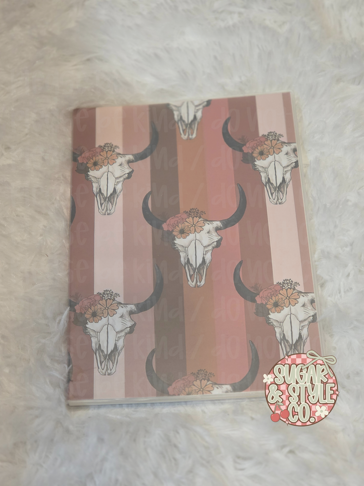 Western Pocket Journal-Lined Notebook with Side Pocket I 70 Pages