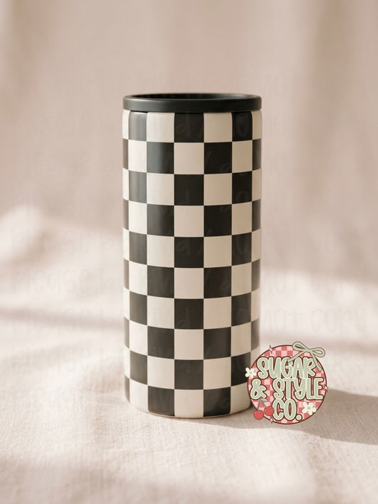 Slim Can Cooler Tumbler I Insulated Stainless Steel Can Holder in Trendy Designs