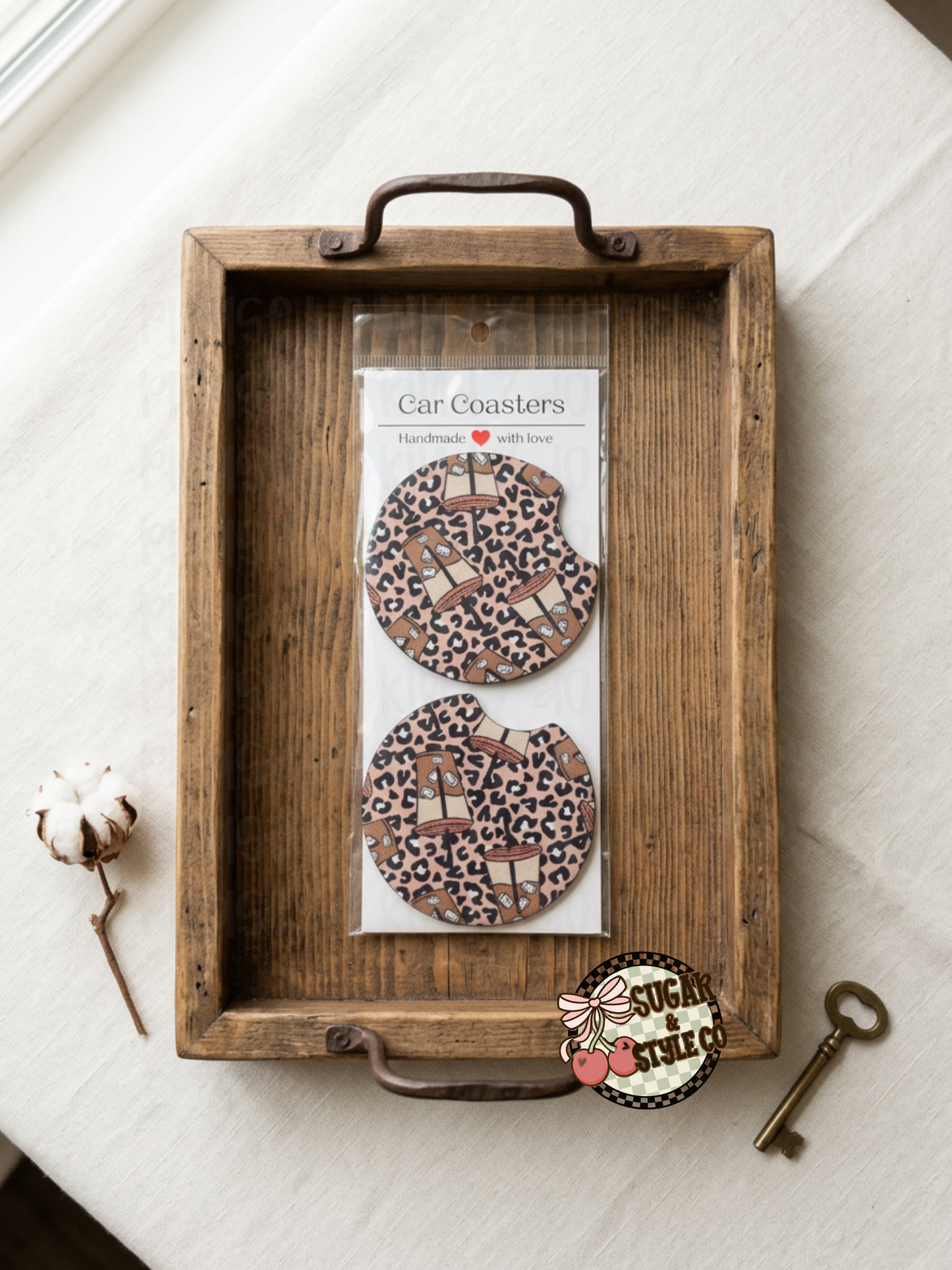 Coffee Car Coasters- Variety of Styles & Colors