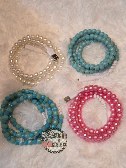2-Way Fast Charging Beaded Phone Charger