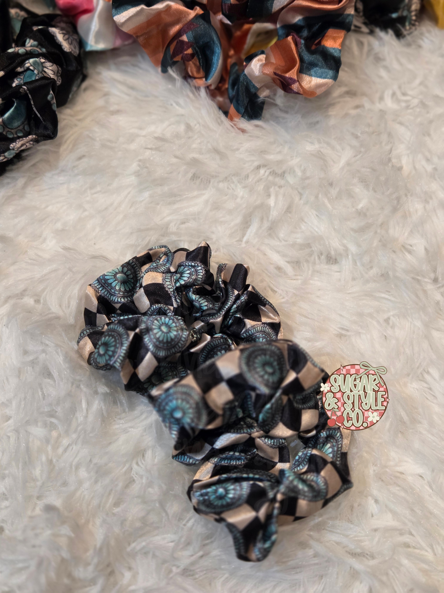 Wild and Western Silk Scrunchies Collection I 13 Unique Designs