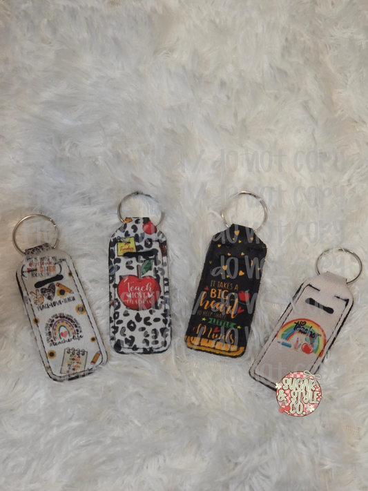 Teacher Lip Balm Keychain Holders I Limited Edition Collection