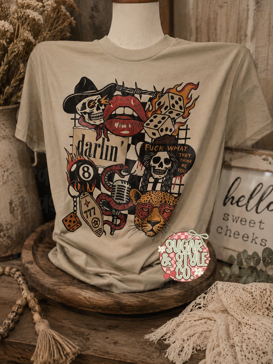Wild n Free Darlin' Western Graphic Tee