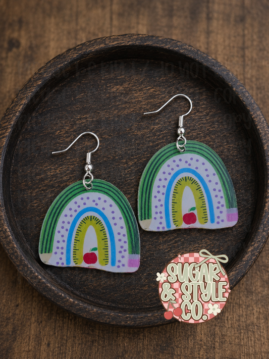 Teacher Life Statement Earrings | School & Classroom Earrings